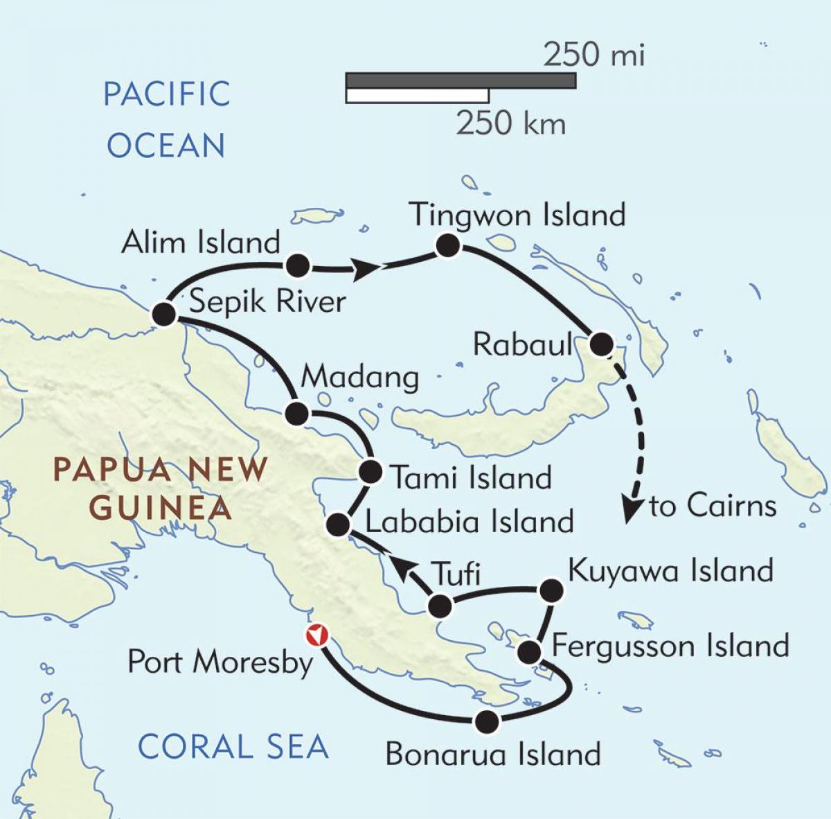 mapa rabaul papua new guinea