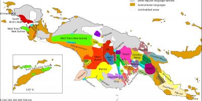 Mapa na papua new guinea jeziku
