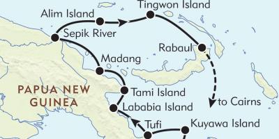 Mapa rabaul papua new guinea