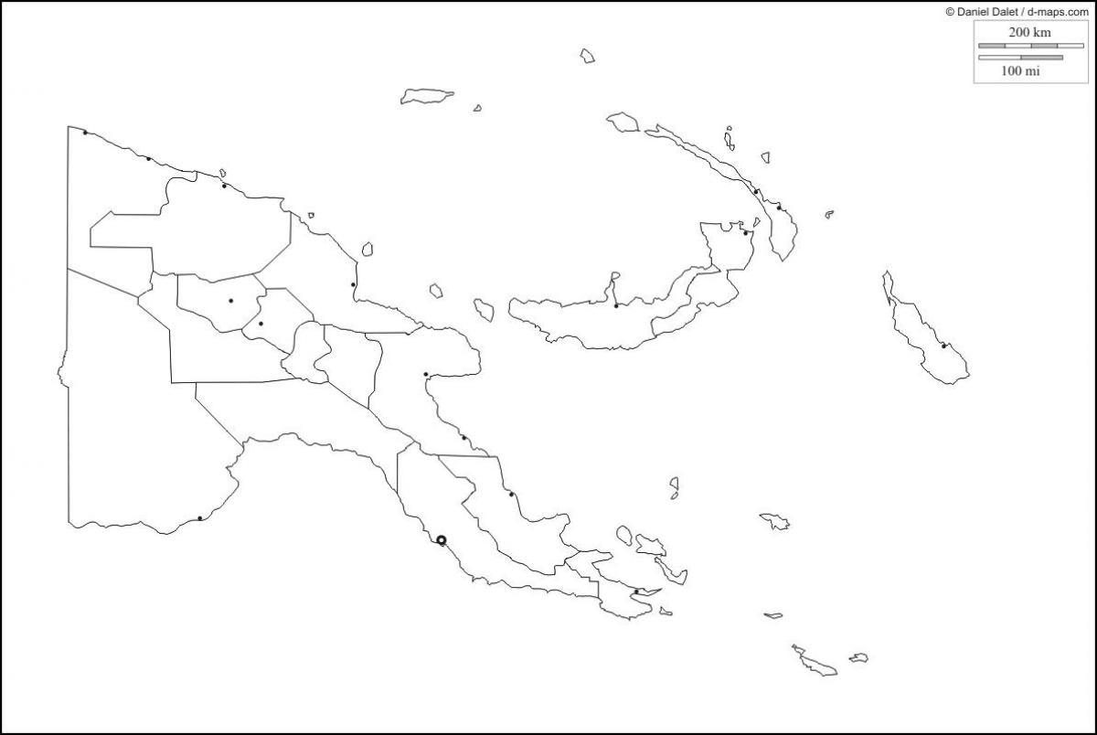 mapa na papua new guinea mapu iznijeti