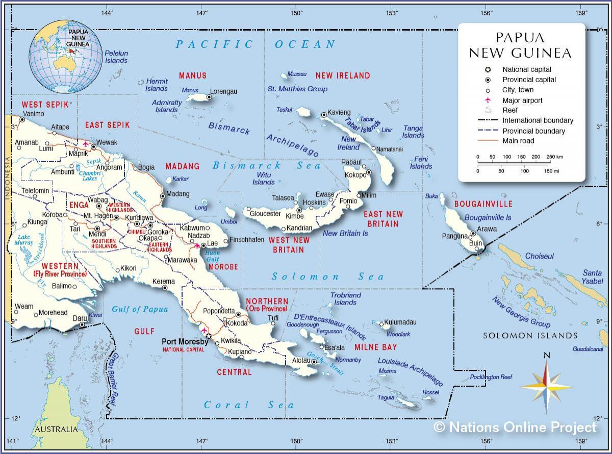 mapa tari papua new guinea 