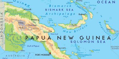 Mapa kapitala grad papua new guinea