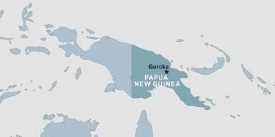 Mapa goroka papua new guinea