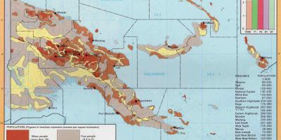Mapa na papua new guinea populacije